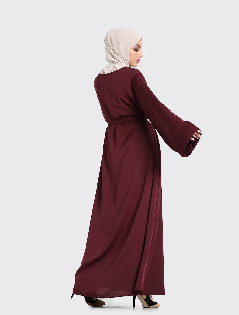 Plum Plain Abaya